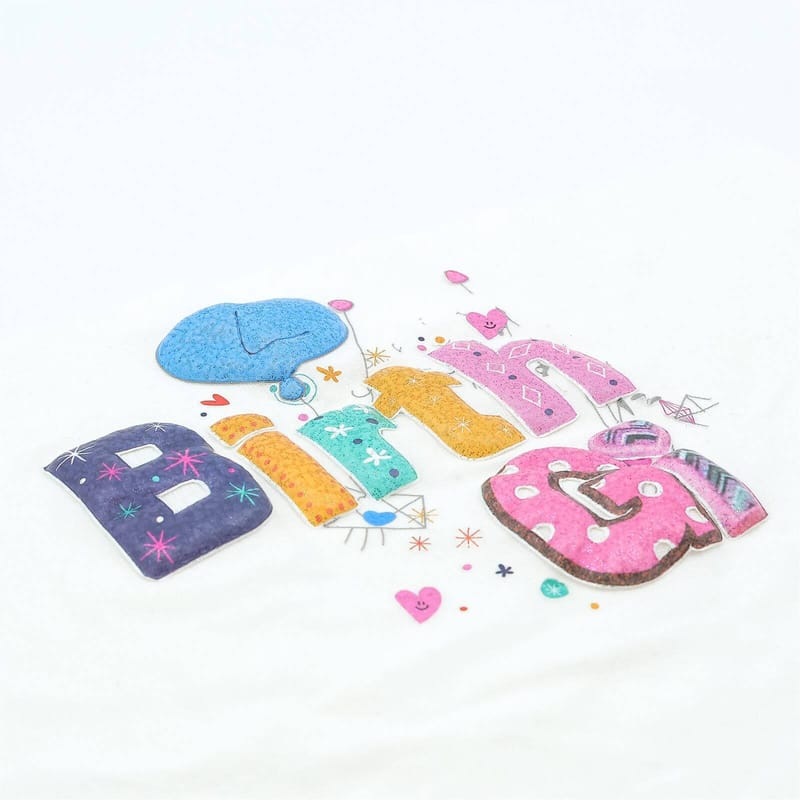 Foam Puff Logo Transfer